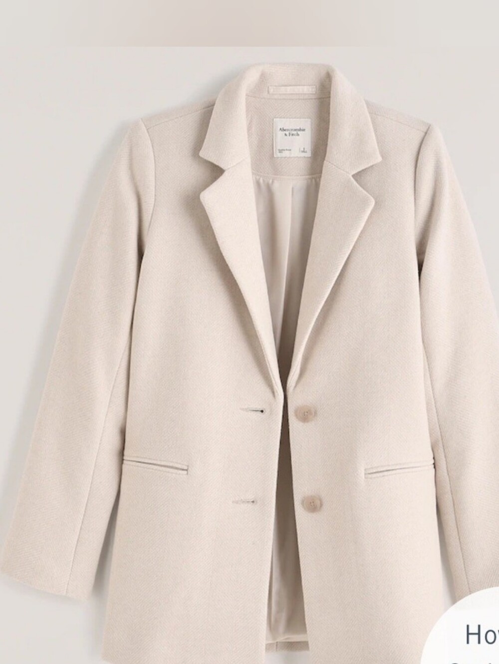 Abercrombie And Fitch Beige Blazer